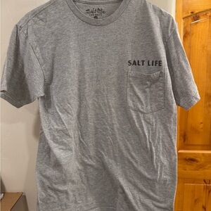 Salt Life Gray Men's T-Shirt - SIZE M